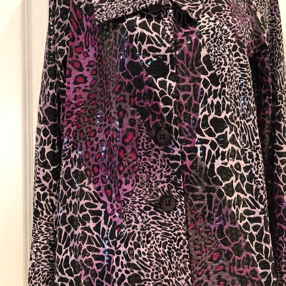 NWT Simonton Says Purple Leopard Jacket Size Small - Picture 4 of 8